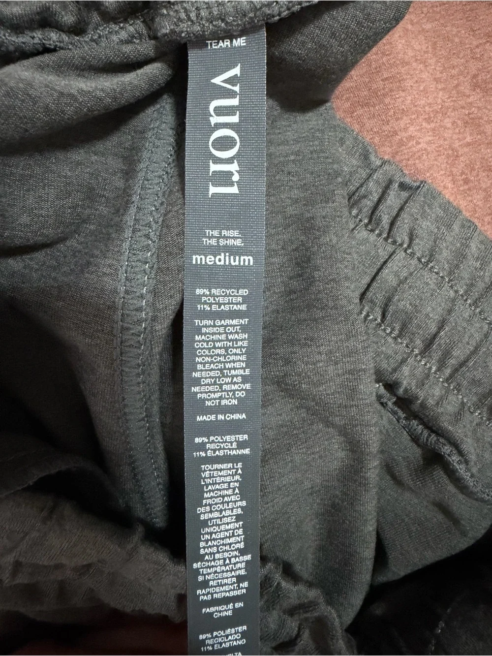 Vuori Mens Ponto Performance Pant Grey size Medium - Picture 11 of 12